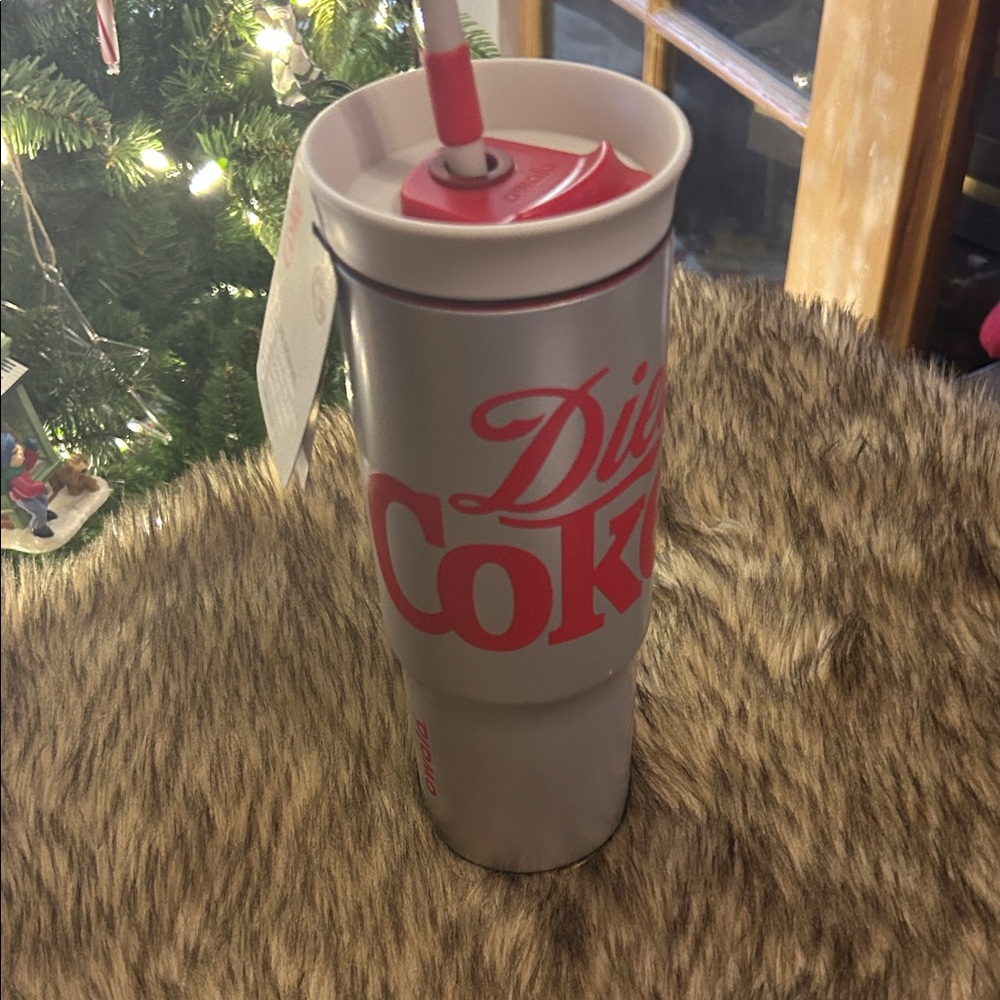 Silver and Red Tumbler